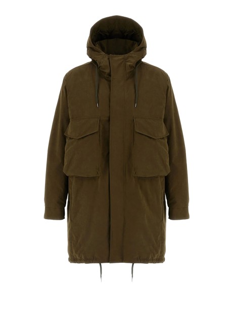 Parka uomo lungo verde militare