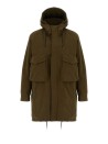 Parka uomo lungo verde militare