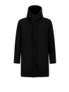 Parka for men, long black