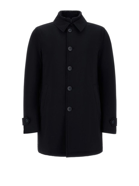 Giaccone impermeabile uomo blu navy