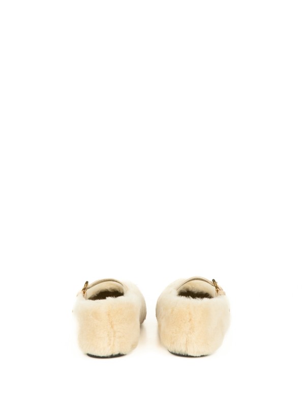 Caramel Sheepskin Ballerinas