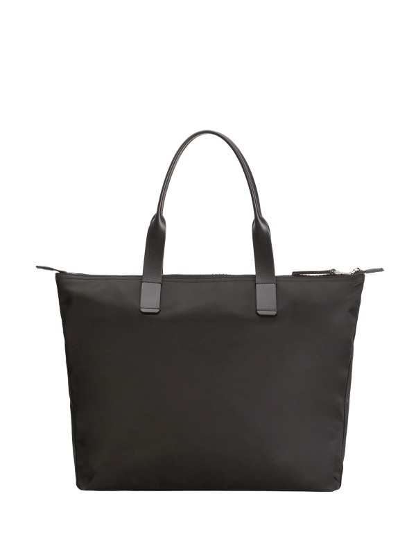 Shopping bag con placca logo