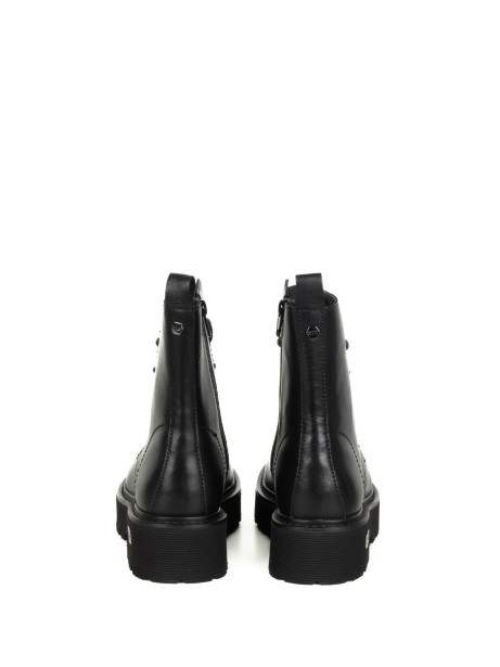 Biker nero donna con lacci