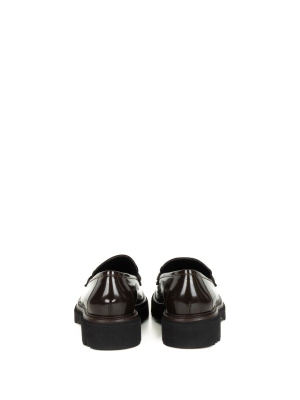 Women's Dark Brown Leather Moccasin