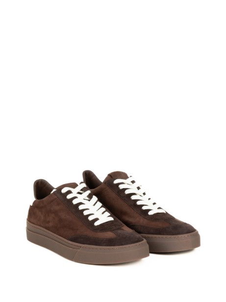 Men's Sneaker in Brown Suede