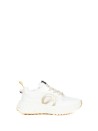 Sneaker donna bianco oro