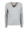 Women's Grey V-Neck Sweater