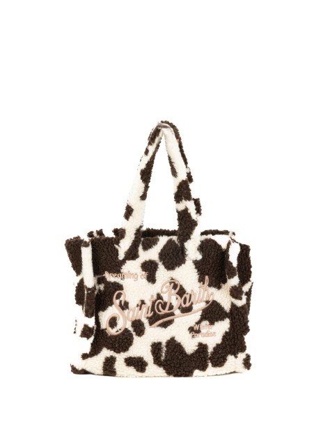 Colette Teddy handbag in cowhide sherpa