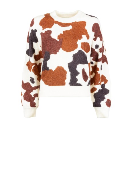 Cowhide Crewneck Sweater