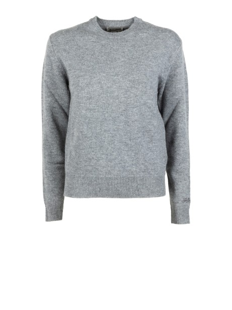 Maglia girocollo donna grigio chiaro