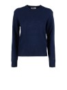 Maglia girocollo donna blu navy