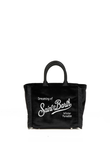 Shopping bag Vanity Mini Velvet nera