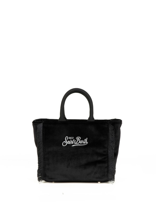 Shopping bag Vanity Mini Velvet nera