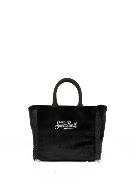 Shopping bag Vanity Mini Velvet nera