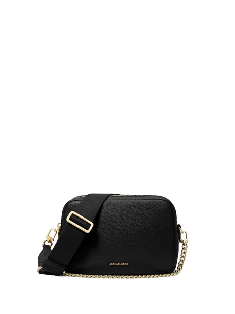 Camera bag a tracolla Bryant media in pelle martellata