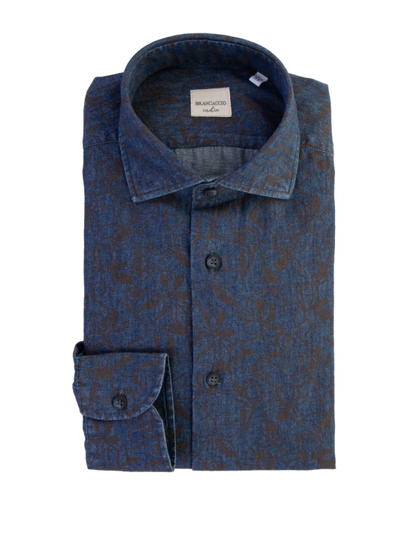 Camicia blu uomo