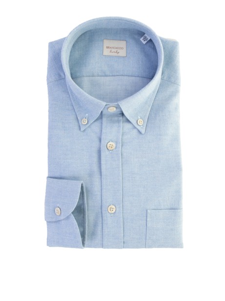 Men's Light Blue Flannel Shirt