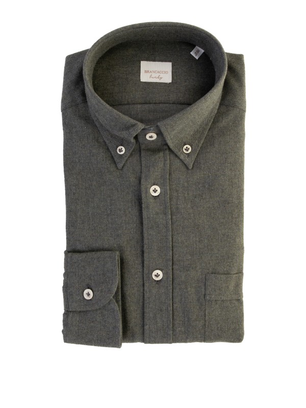 Men's Green Flannel Shirt