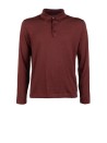 Maglia a polo bordeaux uomo
