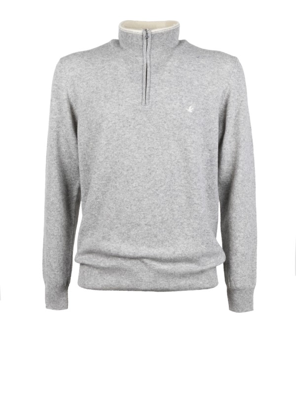 Maglia dolcevita uomo grigio