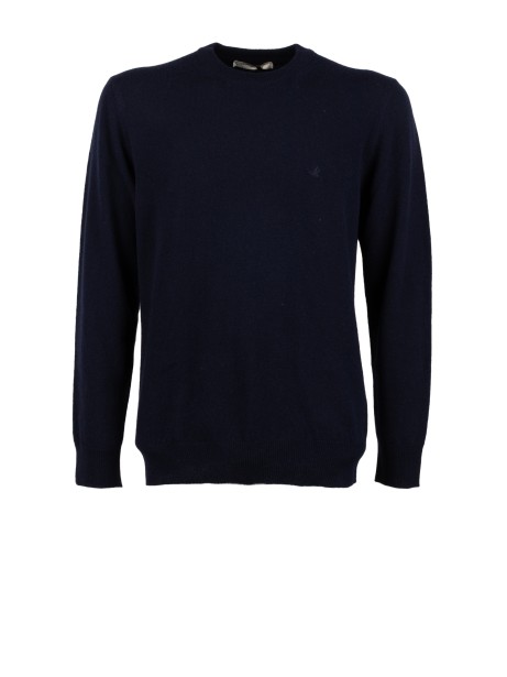 Maglia girocollo blu navy uomo