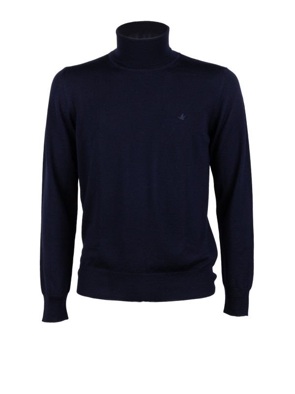 Maglia dolcevita navy uomo