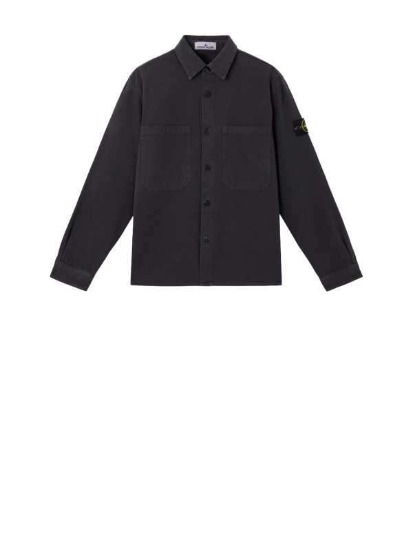 Camicia uomo con patch logo