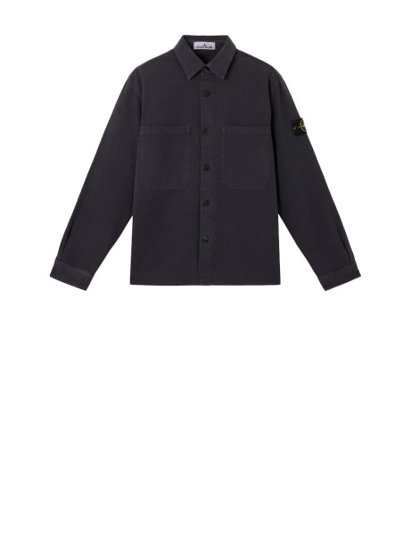 Camicia uomo con patch logo