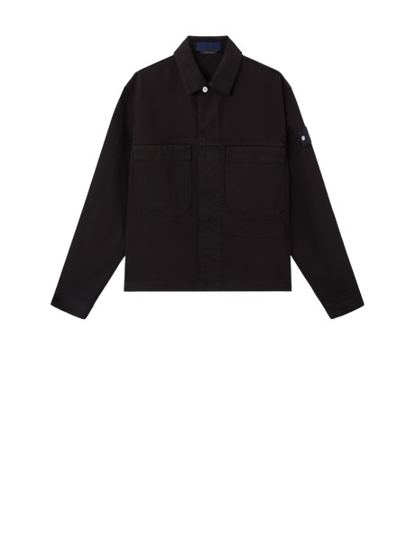 Giacca nera uomo con colletto