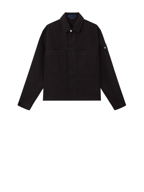 Giacca nera uomo con colletto