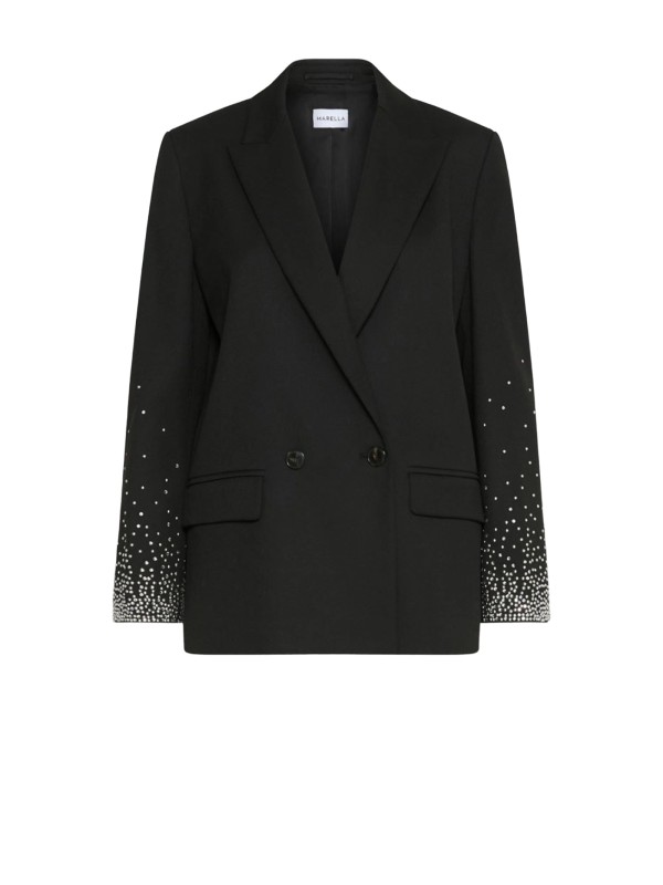 Giacca nera con brillantini