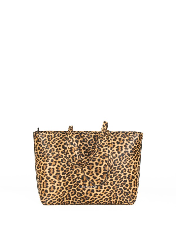 Tote bag leopardata