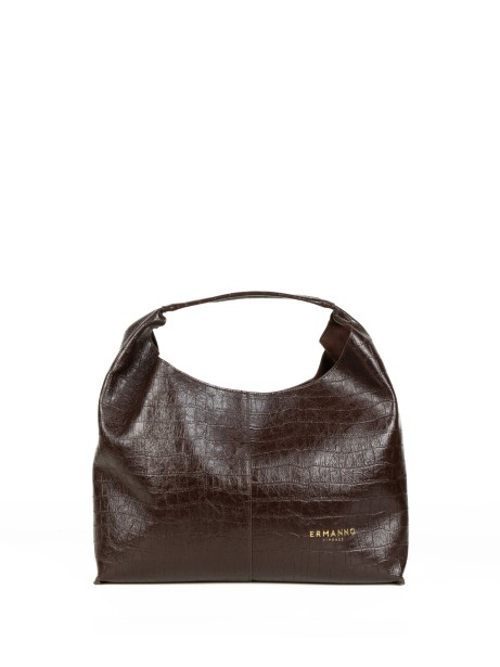 Borsa a spalla Veronica testa di moro in pelle cocco