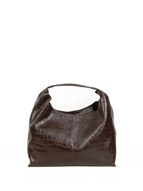 Borsa a spalla Veronica testa di moro in pelle cocco