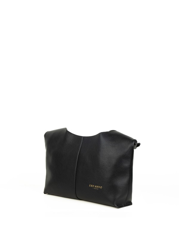 Borsa a spalla Veronica nera in pelle