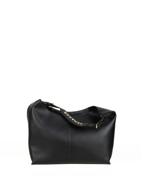 Borsa a spalla Veronica nera in pelle