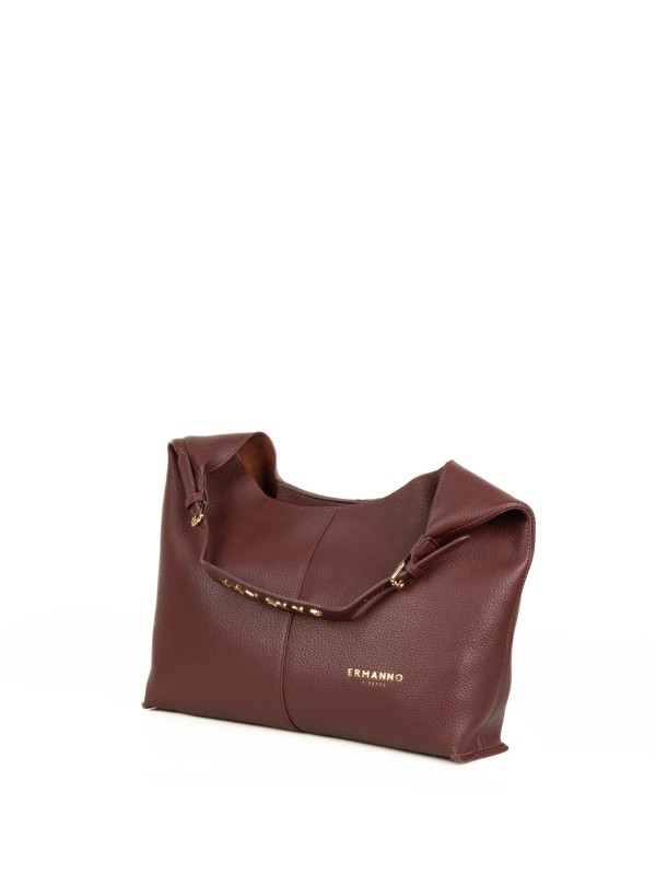 Borsa a spalla Veronica testa di moro in pelle