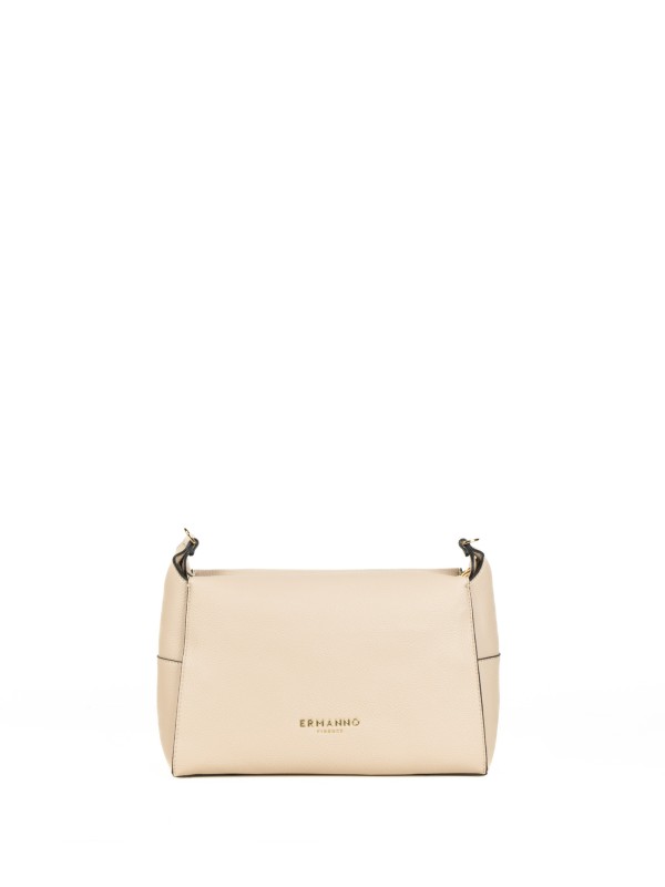 Borsa a spalla Victoria sabbia in pelle