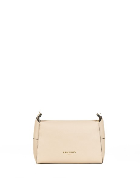 Borsa a spalla Victoria sabbia in pelle