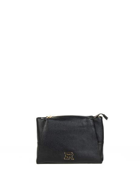 Borsa a tracolla Victoria nera in pelle