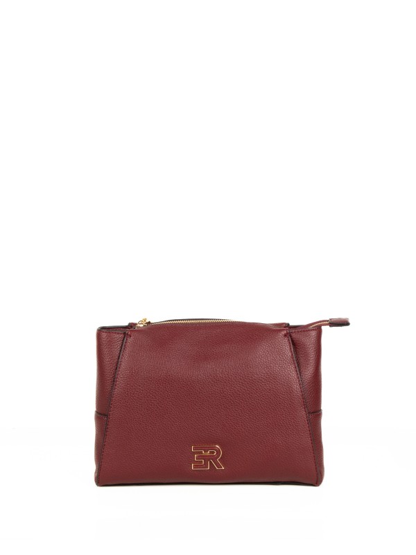 Borsa a tracolla Victoria vinaccia in pelle