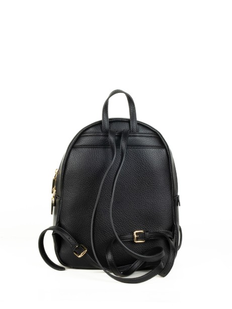 Zaino nero in pelle donna