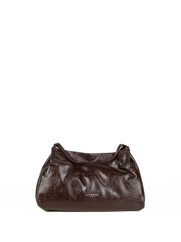 Borsa shopping bag testa di moro in pelle large