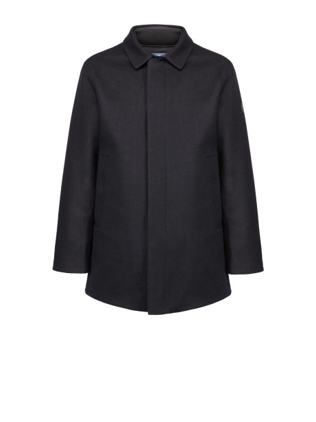 Giaccone dark blu uomo con zip