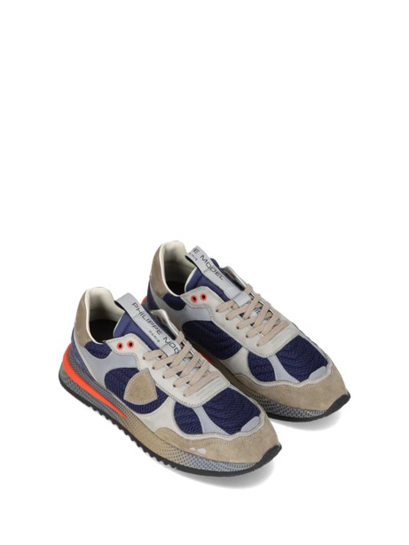 Sneakers Olympique in pelle e mesh