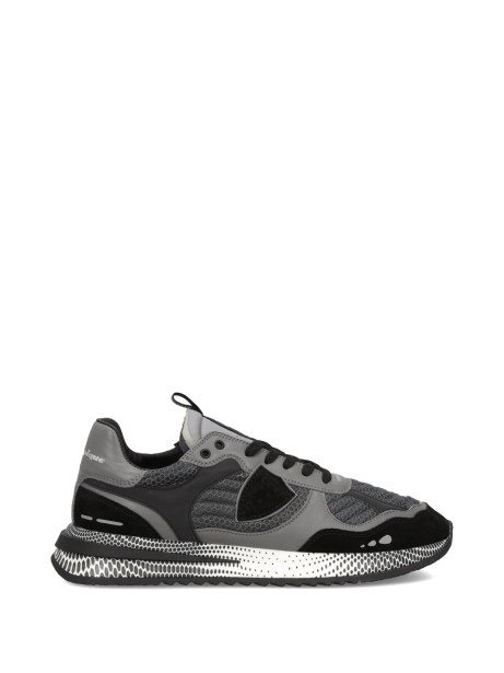 Sneakers Olympique in pelle e mesh