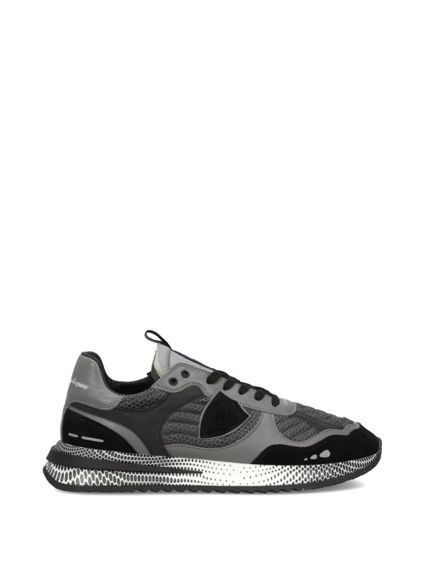Sneakers Olympique in pelle e mesh