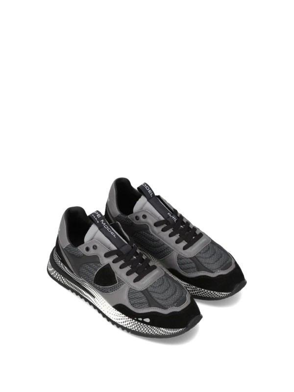 Sneakers Olympique in pelle e mesh