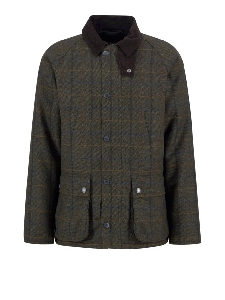 Giubbino marrone a quadri uomo
