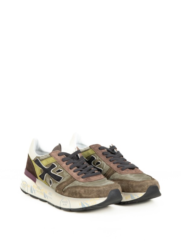 Sneaker Mick 7717 verde militare uomo